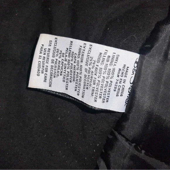 Ben Sherman Black Parka - Picture 6 of 6